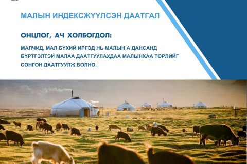 МАЛЫН ИНДЕКСЖҮҮЛСЭН ДААТГАЛЫН НӨХӨН ТӨЛБӨРИЙН ЗӨВЛӨГӨӨ